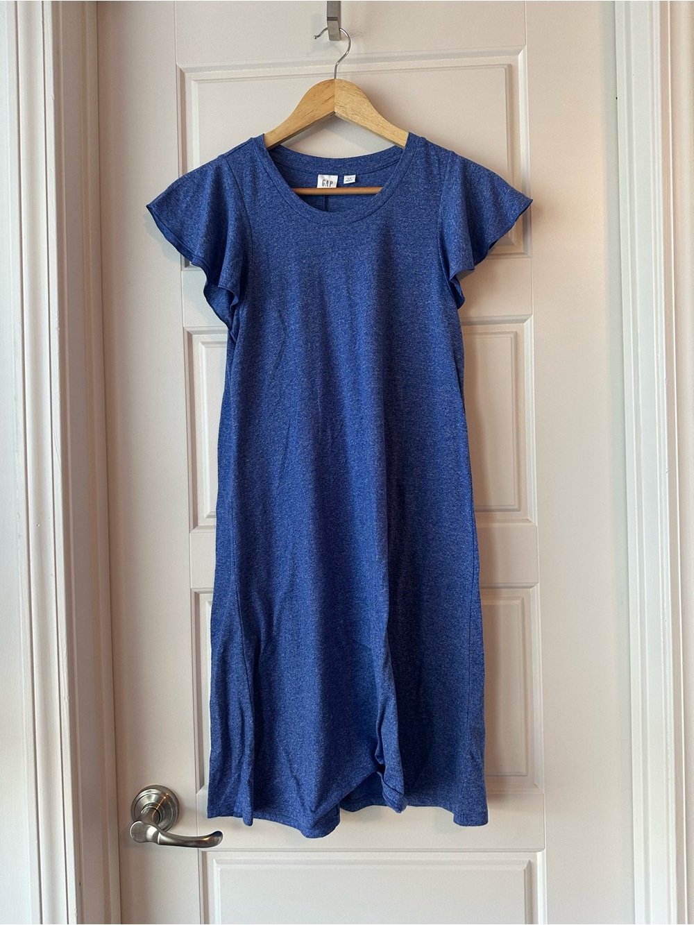 GAP blue Flutter Sleeve Knit Dress